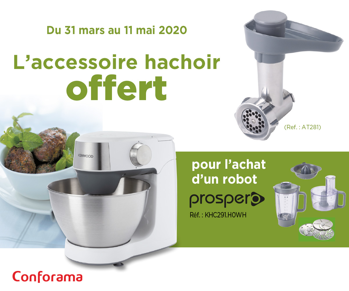 Toutes nos promotions | KENWOOD Groupe De'Longhi Offre Robot Multifonction Kenwood chez BUT
