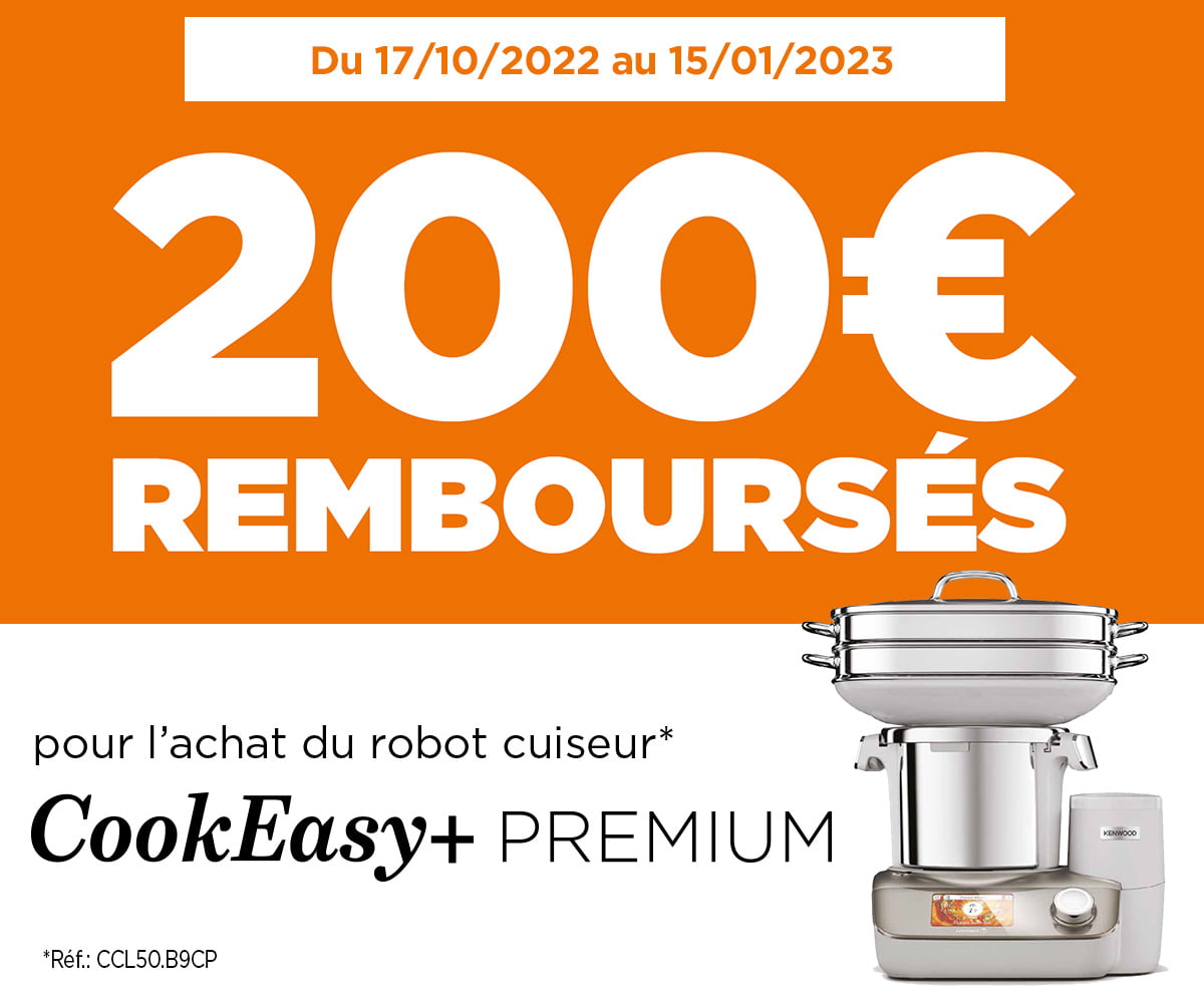 Opération CookEasy+ Premium  : 200€ remboursés pour l'achat d'un robot Cookeasy+ premium